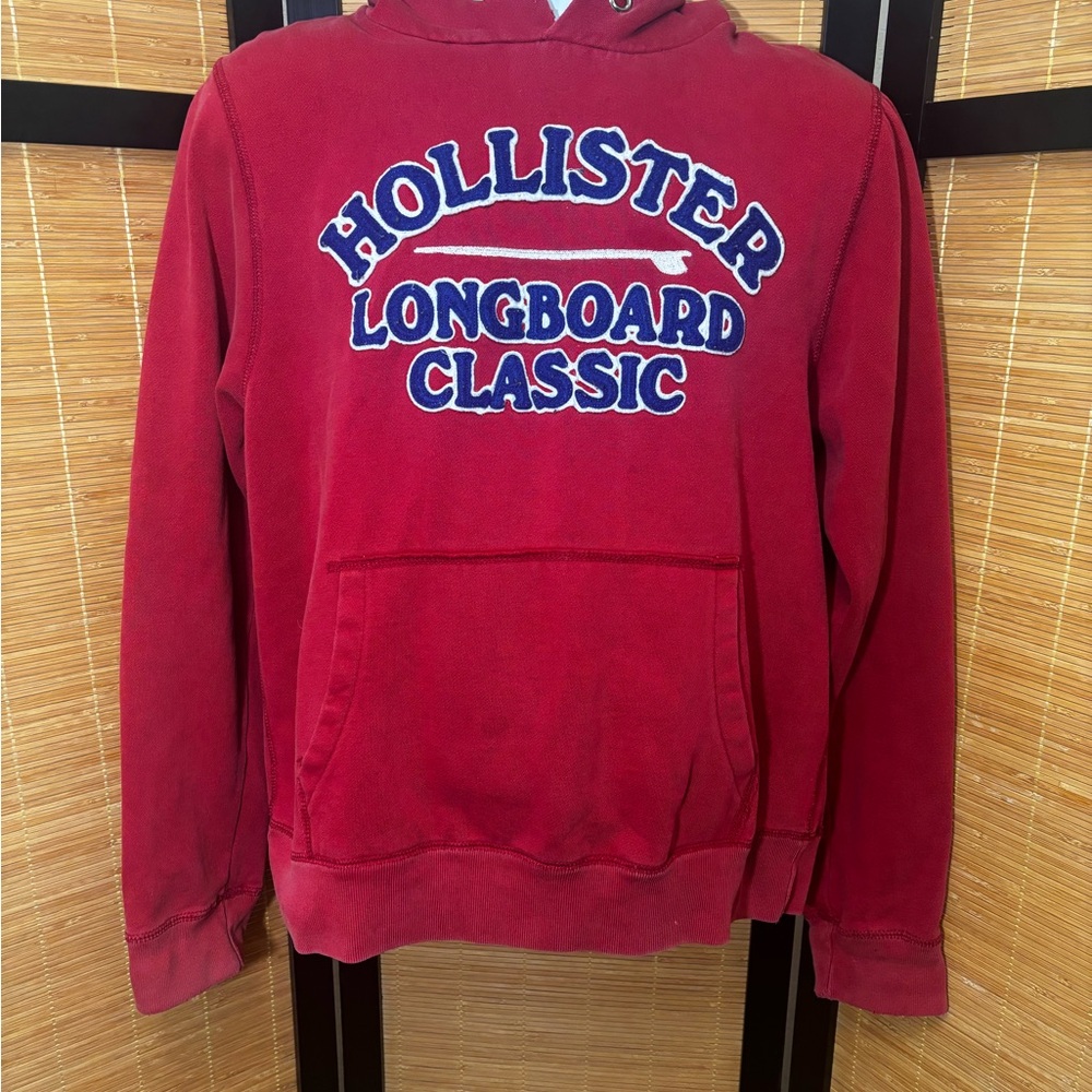 Hollister Red Longboard Classic Sweater